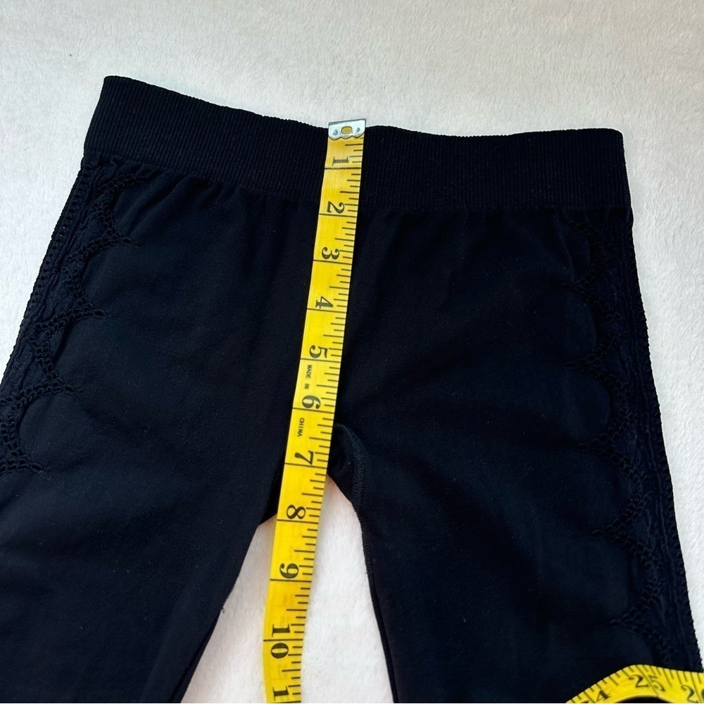 NWOT Free People Intimately Barely There Black Cutout Yoga Leggings - Picture 9 of 11